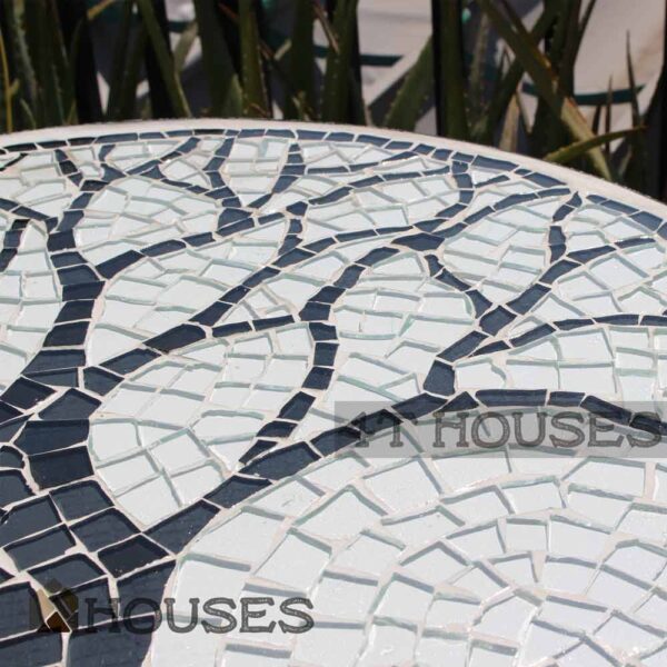 Bàn trà cafe mosaic cây mùa đông MT007