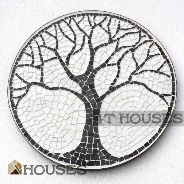 Bàn trà cafe mosaic cây mùa đông MT007