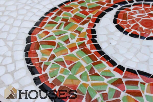 Bàn trà cafe mosaic mặt trăng mt004