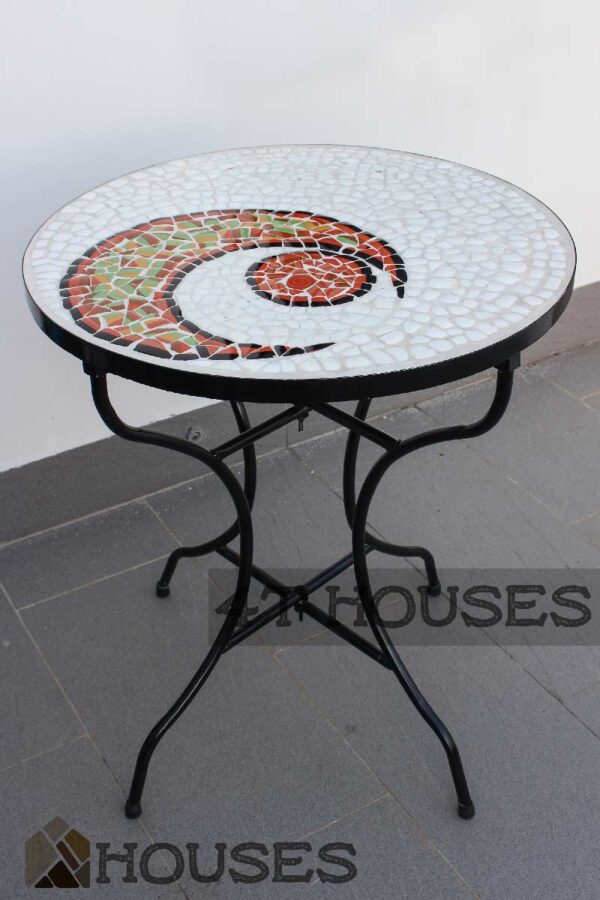 Bàn trà cafe mosaic mặt trăng mt004