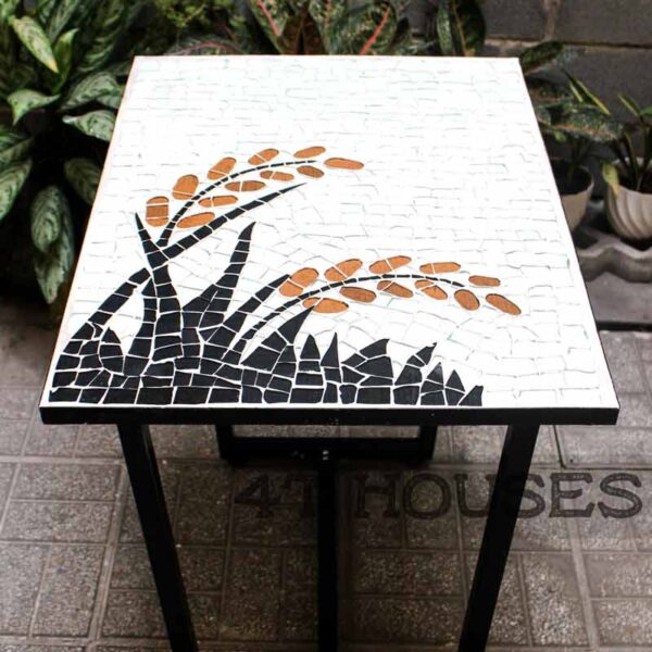 Bàn cafe ngoài trời mosaic bông lúa mt101d