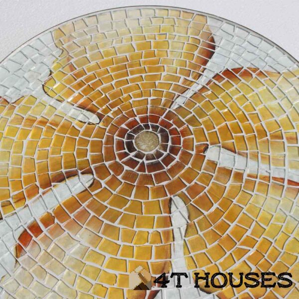 Bàn gạch mosaic hoa vàng mt0011 4T Houses