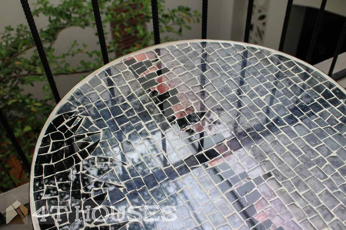 Bàn trà mosaic thành phố đêm MT0012 4T Houses