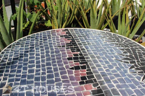 Bàn trà mosaic thành phố đêm MT0012 4T Houses