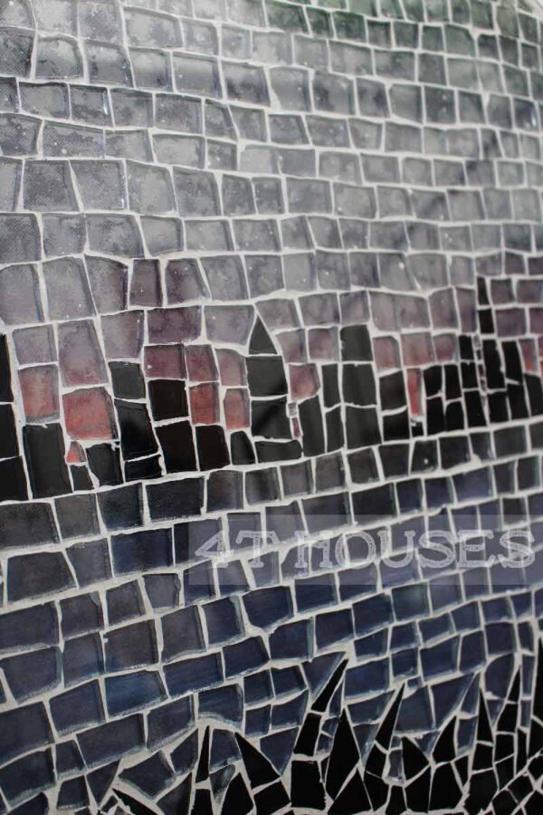 Bàn trà mosaic thành phố đêm MT0012 4T Houses