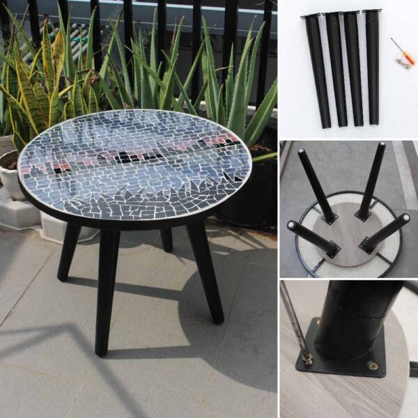 Bàn trà mosaic thành phố đêm MT0012 4T Houses