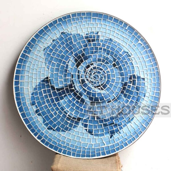 Bàn trà mosaic hoa hồng xanh MT0015 4T Houses