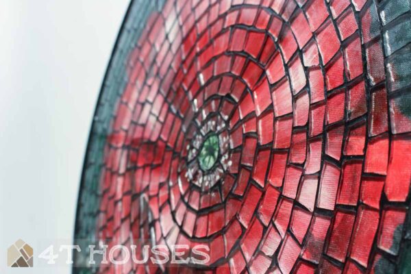 Bàn trà mosaic bông hoa đỏ MT0013 4T Houses