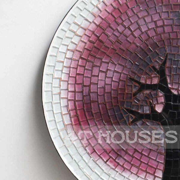 Bàn trà mosaic kính cây bằng lăng tím MT0021