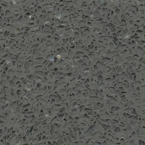 Đá mài terrazzo nền xám hạt kính trắng TE1100