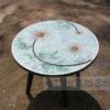 Bàn trà mặt kính mosaic bông cúc trắng MT0030,
