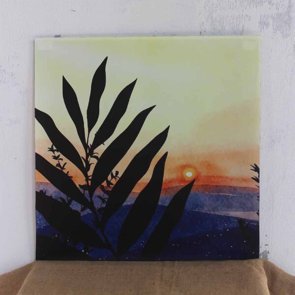 Bàn vuông kính mosaic MT0036E