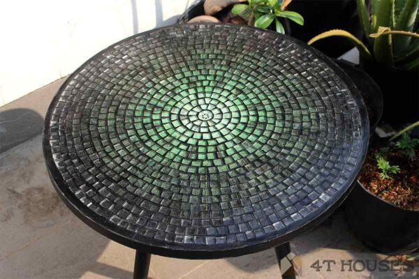 Bàn tròn kính mosaic MT0037A