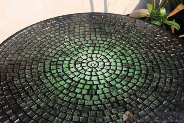 Bàn tròn kính mosaic MT0037A
