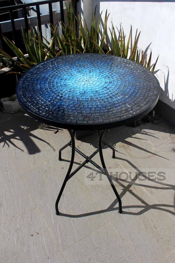 Bàn tròn kính mosaic MT0037B