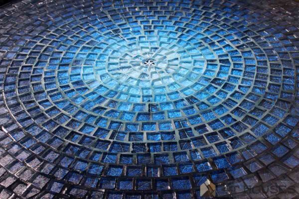 Bàn tròn kính mosaic MT0037B