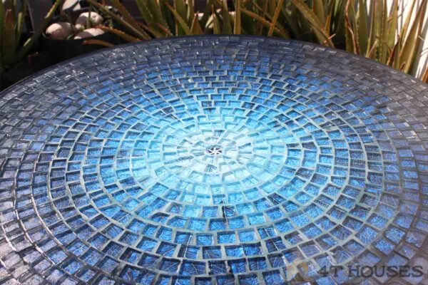 Bàn tròn kính mosaic MT0037B