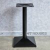 Chân bàn cafe trụ tròn đế vuông mâm tôn CB02E