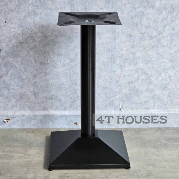 Chân bàn cafe trụ tròn đế vuông mâm tôn CB02E