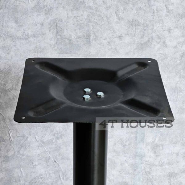 Chân bàn cafe trụ tròn đế vuông mâm tôn CB02E