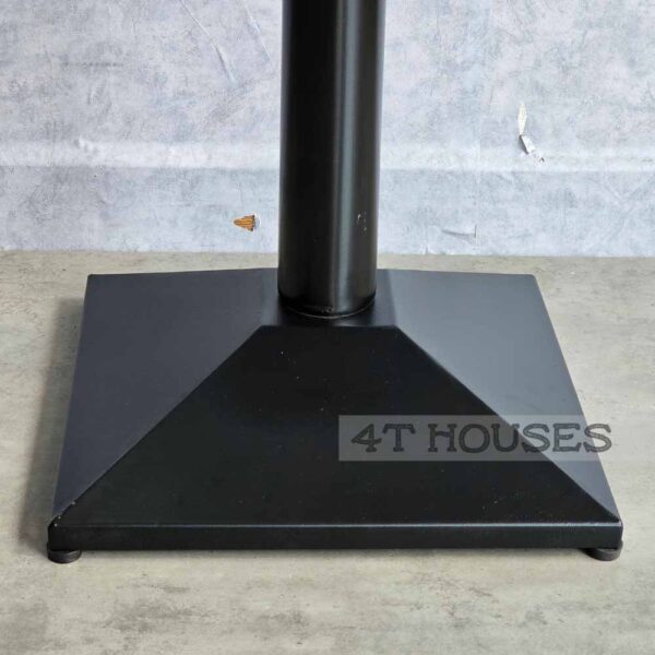 Chân bàn cafe trụ tròn đế vuông mâm tôn CB02E