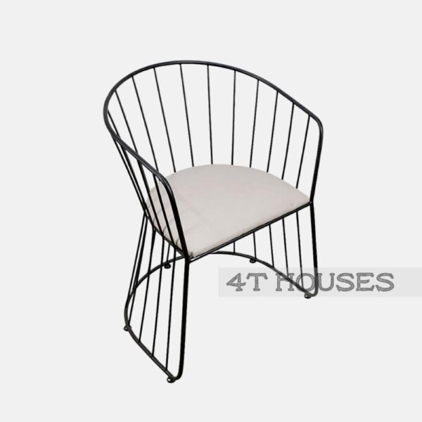 Ghế sắt cafe ngoài trời dáng vòm sọc dọc GHE10A