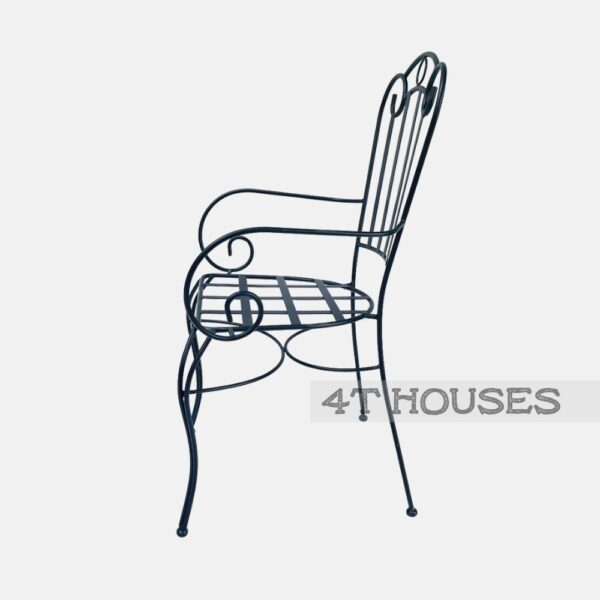 Ghế sắt cafe ngoài trời hoa văn cổ điển GHE06A