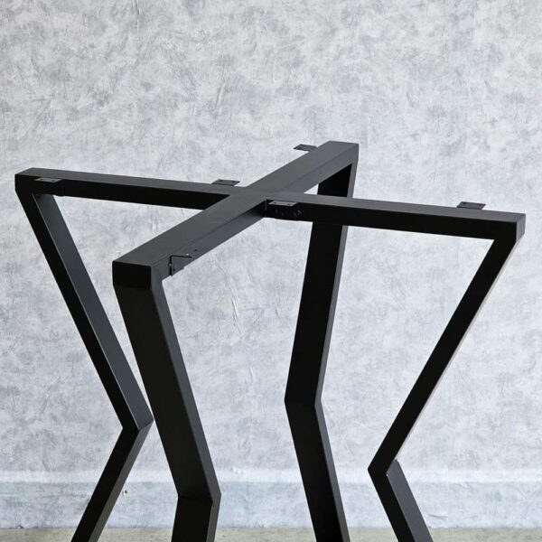 Chân bàn sắt chữ thập CB103 dáng gãy khúc