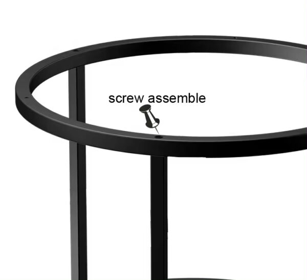 Chân bàn sắt đôi lớn nhỏ khung tròn CB121