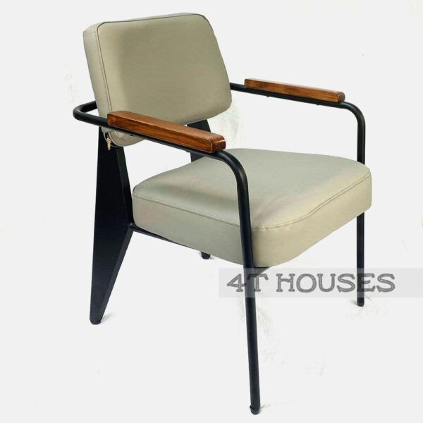 Ghế sofa đơn GHE706G, ghế Napa nệm bọc vải tay viền gỗ