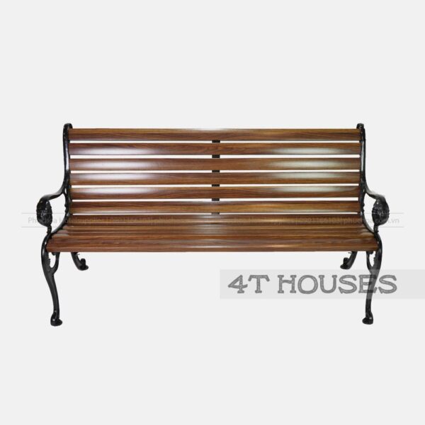 Ghế gang đúc băng dài GHE911 lưng tựa