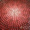 Bàn tròn mosaic kính MT0037D đỏ