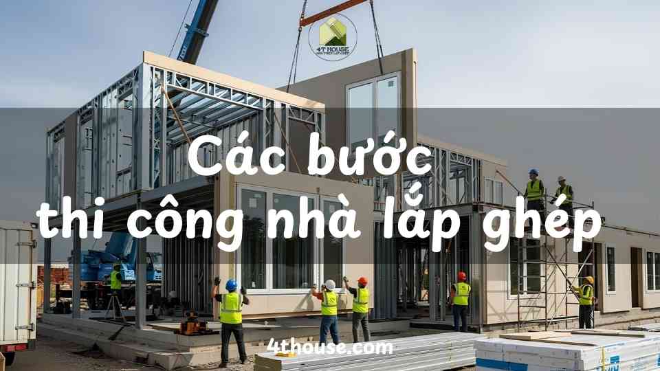 Các bước thi công nhà lắp ghép
