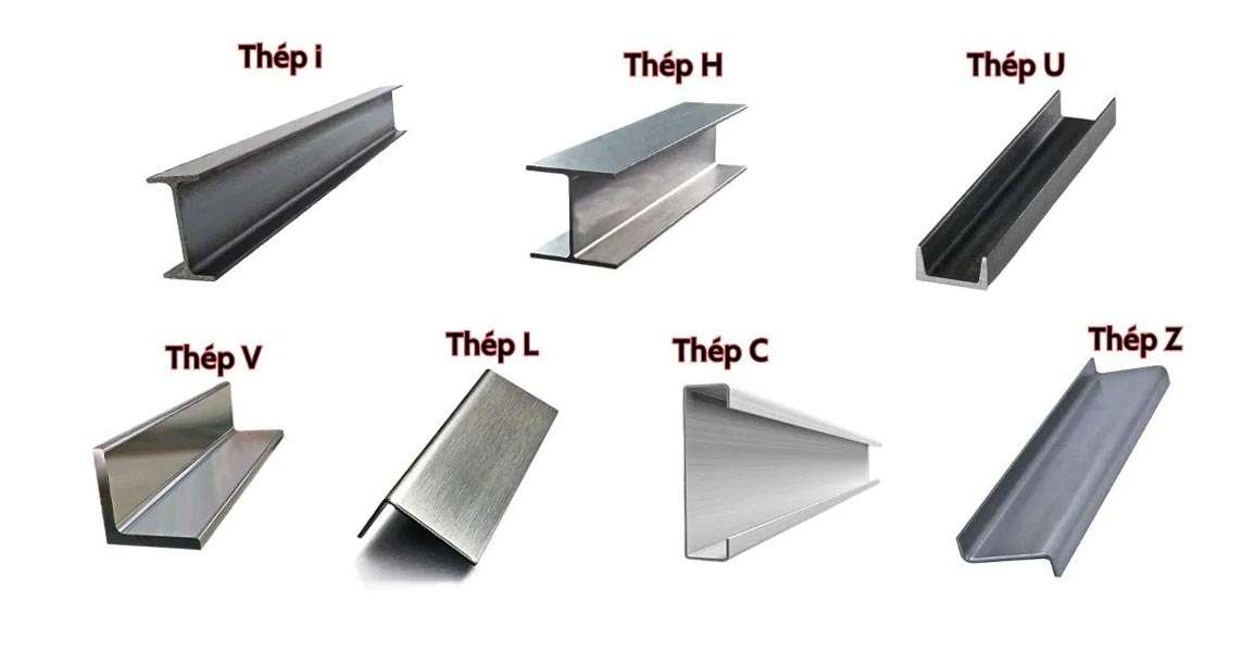 Các hình dạng của Kết cấu thép Hình (Structural Shapes)