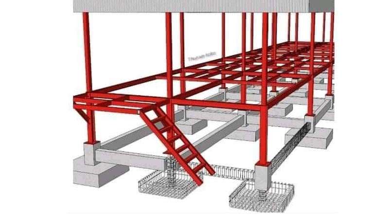 Hệ kết cấu móng cho nhà thép lắp ghép